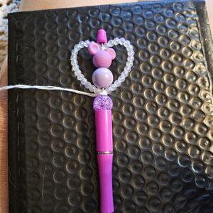 Mickey heart purple pen #8